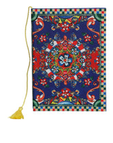 Dolce & Gabbana Multicolor Polyester Carretto Siciliano Print Notebook